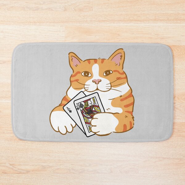 Item preview, Cat Wins Blackjack designed and sold by GoblinBoutique.