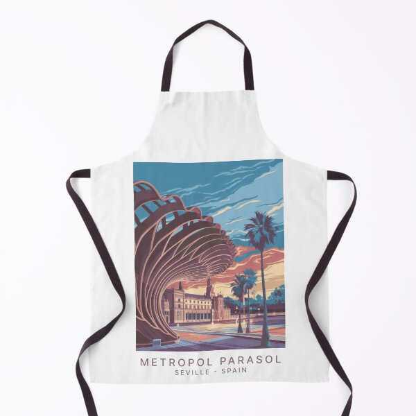 Item preview, Retro Vintage Travel Poster – Modern Architecture of the Metropol Parasol in Seville, Spain designed and sold by pod24.
