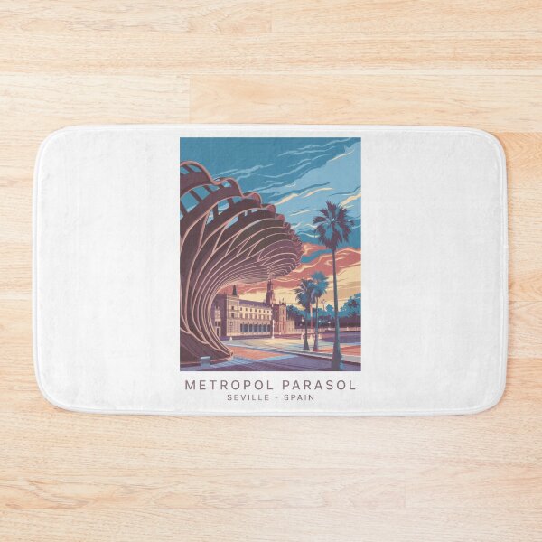 Item preview, Retro Vintage Travel Poster – Modern Architecture of the Metropol Parasol in Seville, Spain designed and sold by pod24.