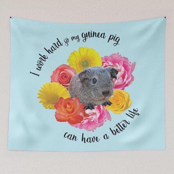 Item preview, I work hard so that my guinea pig can have a better life designed and sold by rodentgorl.