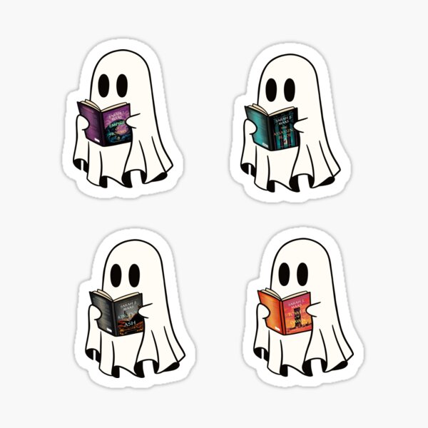 Item preview, Reading Sheet Ghost Cute Ghosts Reading TOG Pack Book Set Spooky Book Lovers Gift Ideas designed and sold by StickyBook.