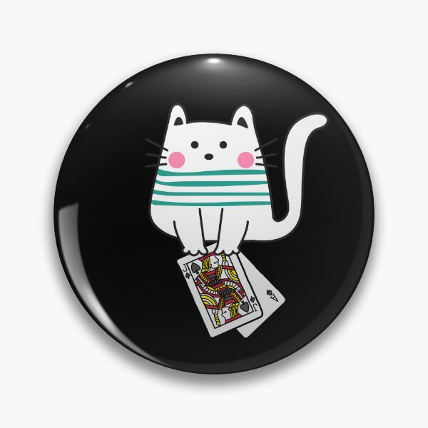 Item preview, Cute Cat Wins Blackjack designed and sold by GoblinBoutique.
