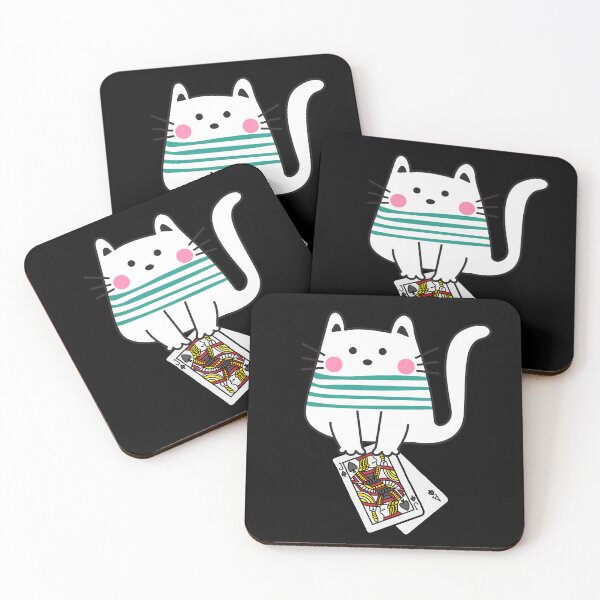 Item preview, Cute Cat Wins Blackjack designed and sold by GoblinBoutique.