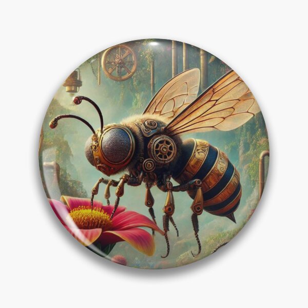 Item preview, Steampunk Furrow Bee designed and sold by Sillytoe.