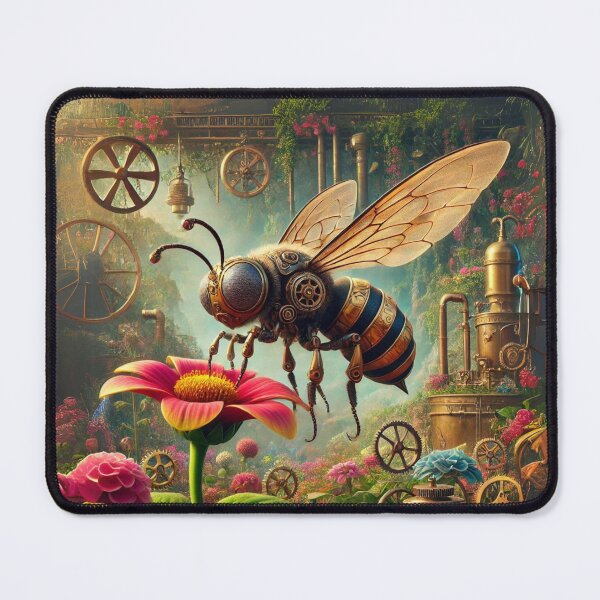 Item preview, Steampunk Furrow Bee designed and sold by Sillytoe.