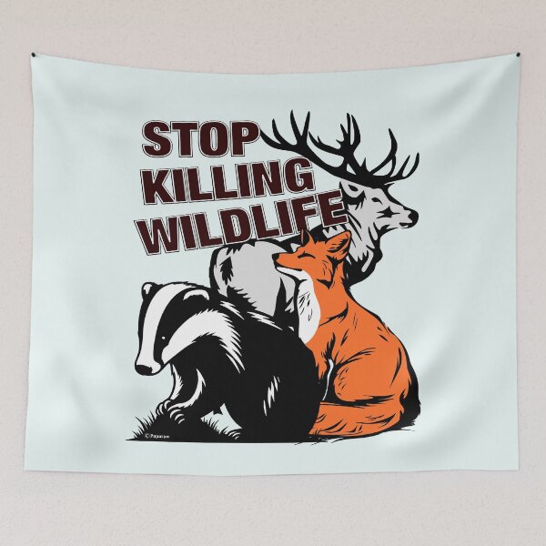 Item preview, STOP KILLING WILDLIFE designed and sold by Paparaw.