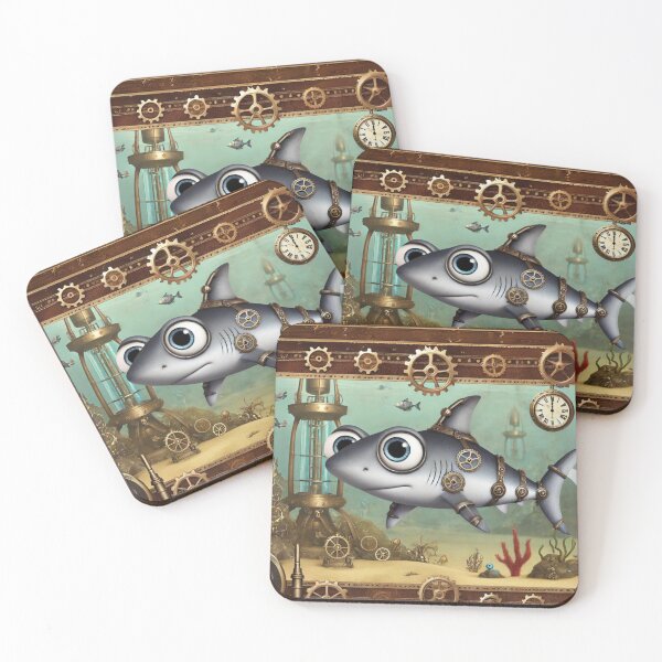 Item preview, Steampunk Galapagos Shark designed and sold by Sillytoe.
