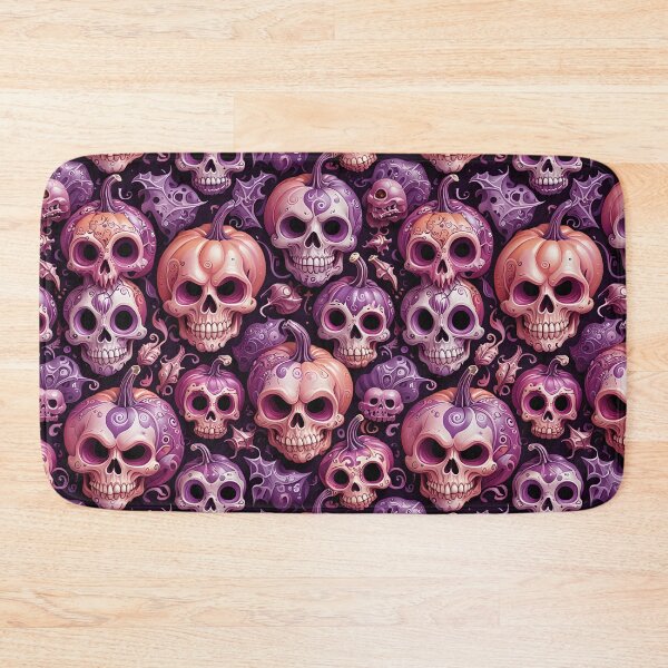Item preview, Purple & Pink Skulls and Pumpkins Combo designed and sold by gjsart.
