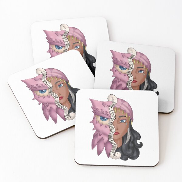 Item preview, Romani woman and owl half face nb designed and sold by AssortedDrawings.