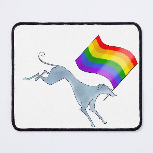 Item preview, 6 color Pride flag queer hounds designed and sold by Shortboypaints.