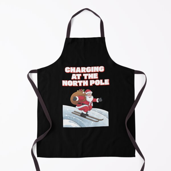 Item preview, Charging At The North Pole - Ski Jumping Santa - Christmas Design designed and sold by signshirtz.
