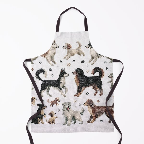 Item preview, Cross-stitch pattern of cute dogs designed and sold by Silbays.