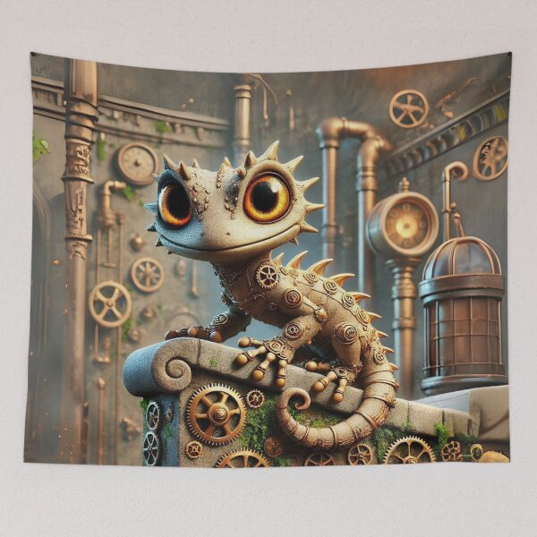 Item preview, Steampunk Gargoyle Gecko designed and sold by Sillytoe.