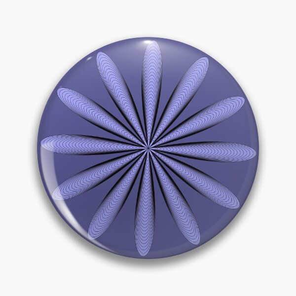 Item preview, Purple twelve-petal graphic flower designed and sold by ZorianArt.