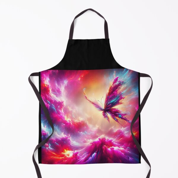 Item preview, Abstract pink and purple butterfly flying cosmic galaxy fantasy art designed and sold by EmeraldeaArt.