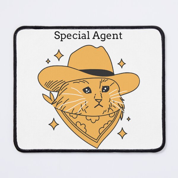 Item preview, SPECIAL AGENT CAT T-SHIRT designed and sold by PurifiedART.