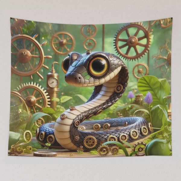 Item preview, Steampunk Garter Snake designed and sold by Sillytoe.
