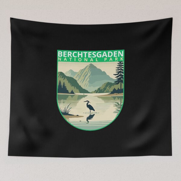 Item preview, Berchtesgaden National Park in Retro Vector Style designed and sold by MaateoDesign.