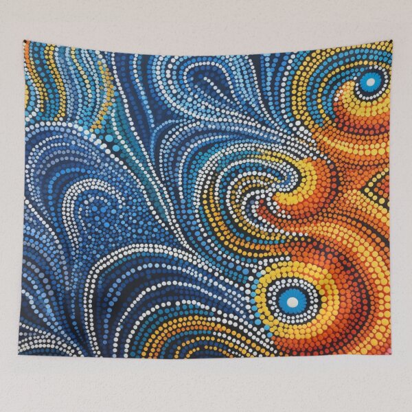 Item preview, Aboriginal Inspired Dot Art - With Ice And Fire designed and sold by GrinGalore.