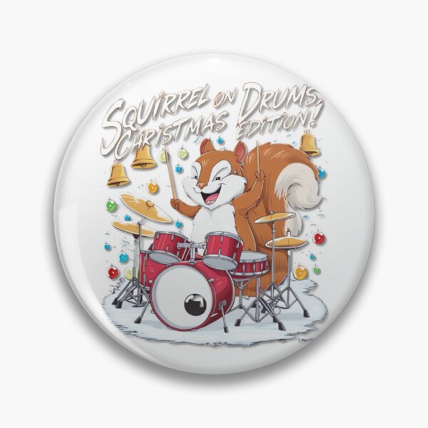 Item preview, Jingle Drums with Santa Squirrel designed and sold by ARTReMi.
