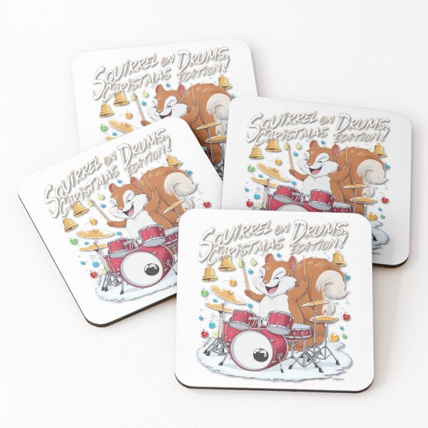 Item preview, Jingle Drums with Santa Squirrel designed and sold by ARTReMi.