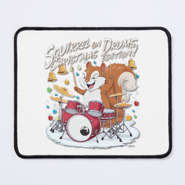 Item preview, Jingle Drums with Santa Squirrel designed and sold by ARTReMi.