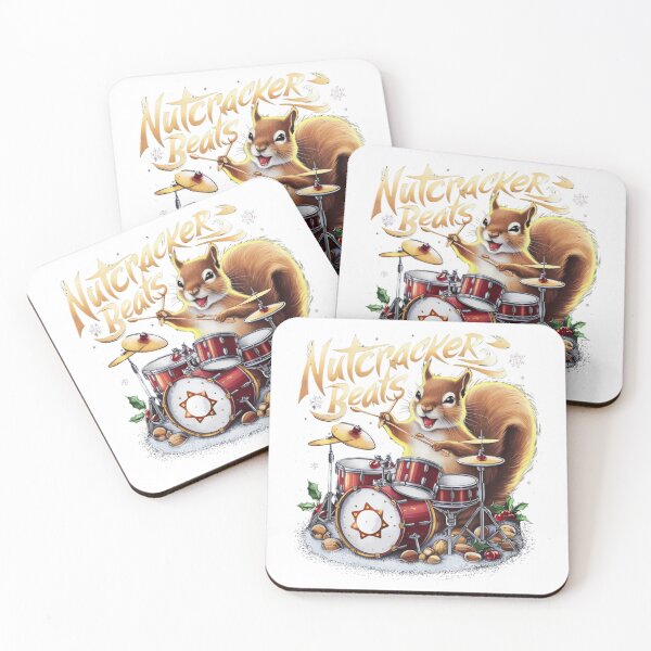 Item preview, Christmas Cheer: Squirrel on Drums designed and sold by ARTReMi.