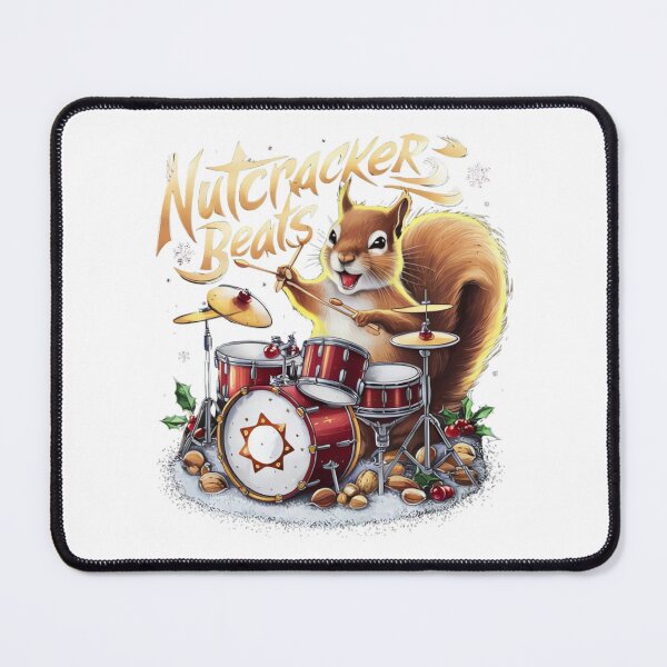 Item preview, Christmas Cheer: Squirrel on Drums designed and sold by ARTReMi.
