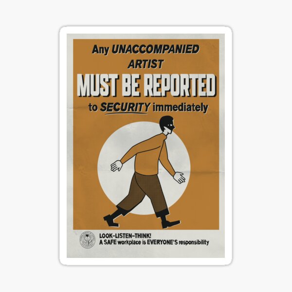 Item preview, Federal Bureau of Control (Lake House division) warning poster 2 designed and sold by Deepwood.