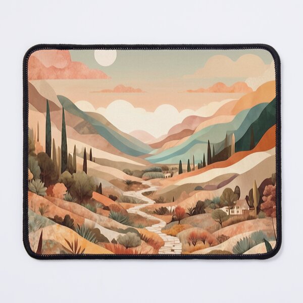 Item preview, Aesthetic landscape in earthy colors with pathway designed and sold by Moonde04.
