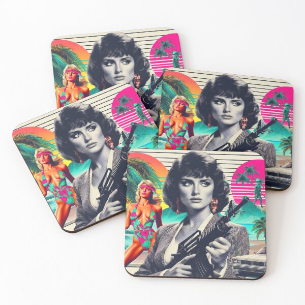Item preview, 80s Retrowave Summer Woman designed and sold by PulpVintage.