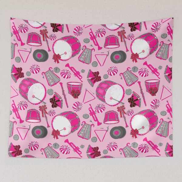 Item preview, Pattern-Hot Pink Christmas Symphony with Candies designed and sold by Eejee-SK.