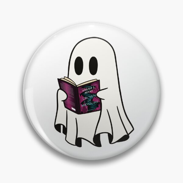 Item preview, Crown Of Midnight Cute Ghost Reading TOG Book Spooky Book Club Kindle Bookish Gift Ideas designed and sold by StickyBook.
