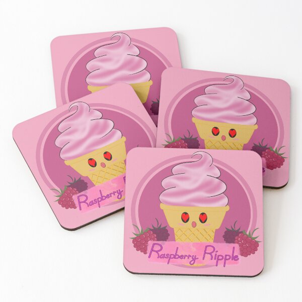 Item preview, A Cute Raspberry Ripple Ice Cream  designed and sold by KiyaSketches.