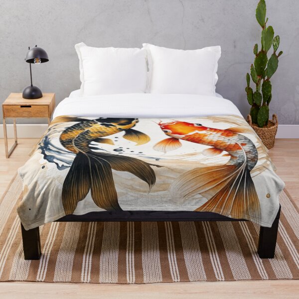 Item preview, Two Koi, Black and Orange designed and sold by SpunkySpaniel.