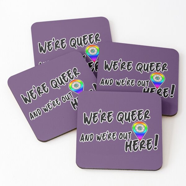 Item preview, We're Queer and We're Here designed and sold by Global Rainbow Engineers.