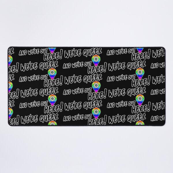 Item preview, We're Queer and We're Here designed and sold by Global Rainbow Engineers.