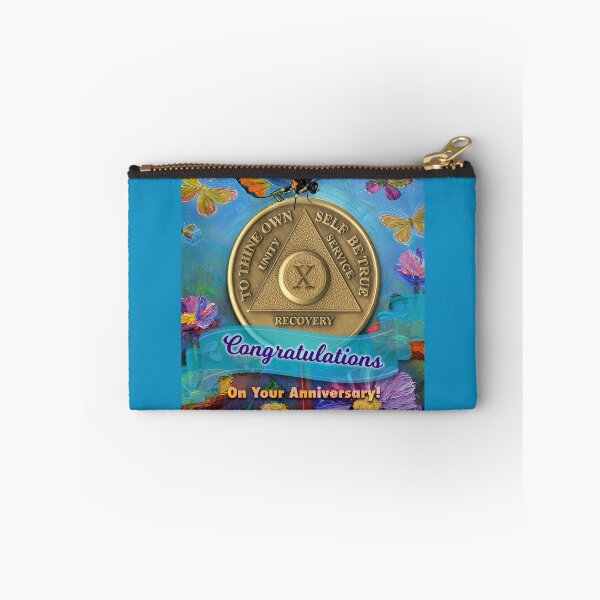 Item preview, 10 Year AA Anniversary Coin Congratulations Butterflies Flowers designed and sold by ApexDesigners.