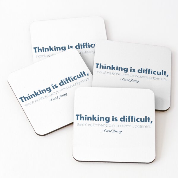 Item preview, Thinking is difficult. designed and sold by RazorBrain.