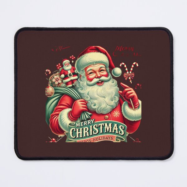 Item preview, "? Retro Holiday Magic! ? Happy Holidays in Vintage Style #ClassicChristmas designed and sold by Skansirish ⭐⭐⭐⭐⭐.