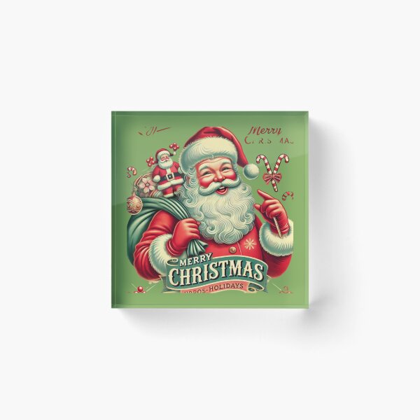 Item preview, "? Retro Holiday Magic! ? Happy Holidays in Vintage Style #ClassicChristmas designed and sold by Skansirish ⭐⭐⭐⭐⭐.