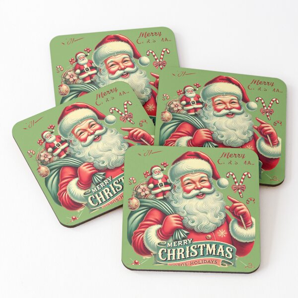 Item preview, "? Retro Holiday Magic! ? Happy Holidays in Vintage Style #ClassicChristmas designed and sold by Skansirish ⭐⭐⭐⭐⭐.