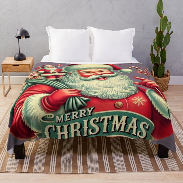 Item preview, "? Retro Holiday Magic! ? Happy Holidays in Vintage Style #ClassicChristmas designed and sold by Skansirish ⭐⭐⭐⭐⭐.