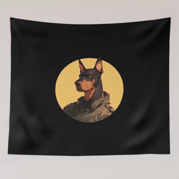 Item preview, Doberman Guarding dog designed and sold by SMARTKIT  DESIGNAGENCY.