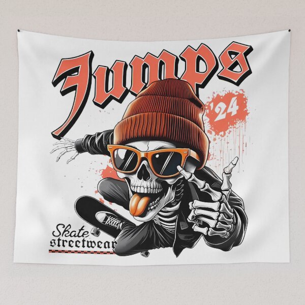 Item preview, Skater Skeleton Jumps - Streetwear Vibe designed and sold by BomboStore.