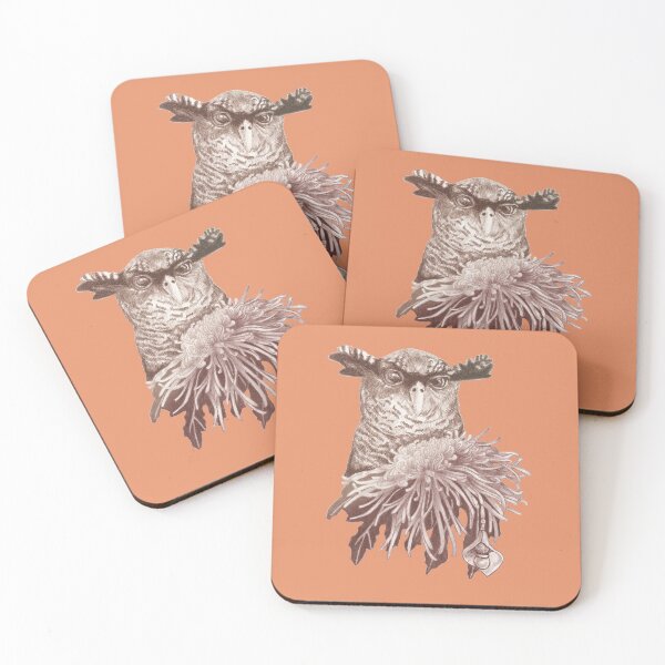 Item preview, Owl and spider chrysanthemum  designed and sold by KnowingWonder.
