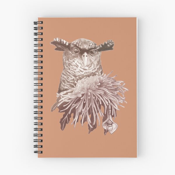 Item preview, Owl and spider chrysanthemum  designed and sold by KnowingWonder.
