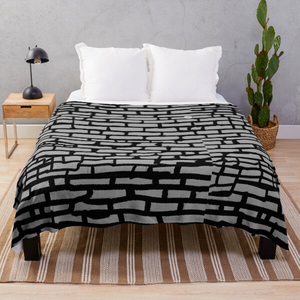 Item preview, Minimalist Black and White Brick Wall – Timeless Abstract Pattern designed and sold by JW3164..