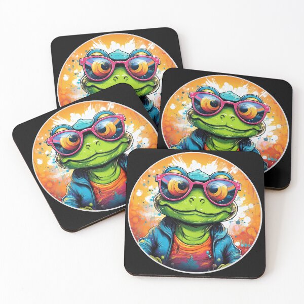 Item preview, Graffitti Frog in Sunglasses designed and sold by Boxing Kangaroo Retail Company.