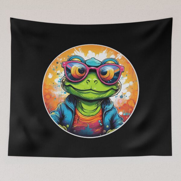 Item preview, Graffitti Frog in Sunglasses designed and sold by Boxing Kangaroo Retail Company.